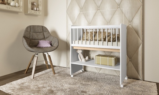 [BY-501-NRM-BC] CUNA MOISES CON RUEDAS Y REJA FIJA CON COLCHON, ALTURA 96CM, ANCHO 45CM, LARGO 90CM