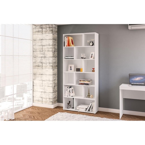 [160441.0001] Estanteria Xangai 12 Espacios Blanco