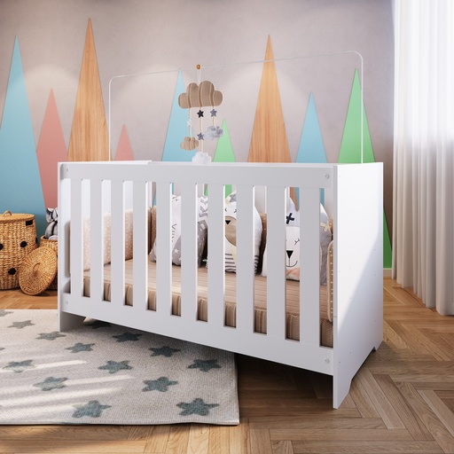 [LA003BCBC] CUNA 3 EN 1 LINEA ACONCHEGO BLANCO