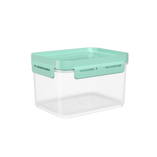 [63004/0473] Contenedor Hermetico de Plastico 1,50L Flap Verde Electrico