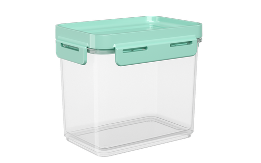 [63001/0473] Contenedor Hermetico de Plastico 600ML Flap Verde Electrico