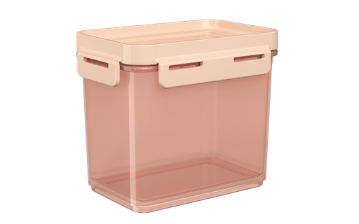 [63001/0344] Contenedor Hermetico de Plastico 600ML Flap Rosa Blush + Rosa