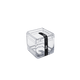 [20879/0009] Porta Algodon de Plastico Cube Cristal