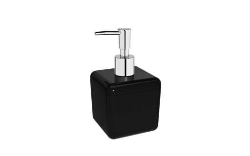 [20878/0008] Dispensador Jabon Liquido de Plastico 330ML Cube Negro