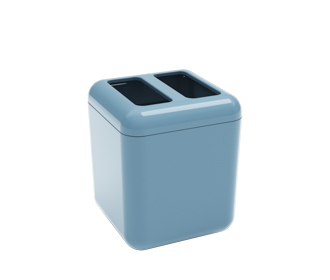 [20876/0477] Portacepillos de Plastico Cube Azul Fog