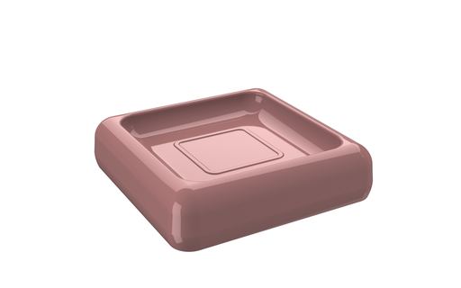 [20875/0481] Jabonera de Plastico Cube Rosa Malva