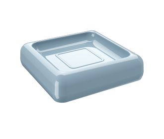[20875/0477] Jabonera de Plastico Cube Azul Fog