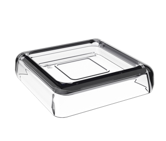 [20875/0009] Jabonera de Plastico Cube Cristal