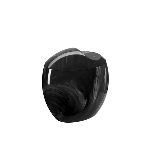 [20861/0479] Porta Algodon de Plastico Spoom Marmol Negro