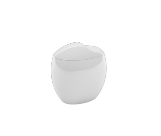 [20861/0007] Porta Algodon de Plastico Spoom White