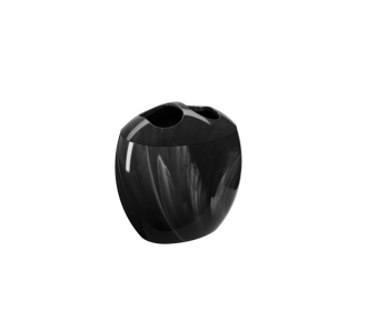 [20859/0479] Portacepillos de Plastico Spoom Marmol Negro