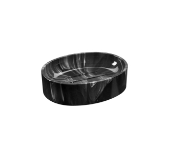 [20857/0479] Jabonera de Plastico Spoom Marmol Negro