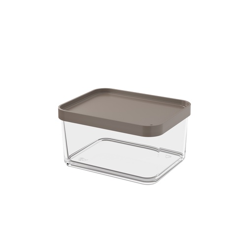 [20767/0126] Pote de Plastico Grande 1,00L Clear Warm Gray