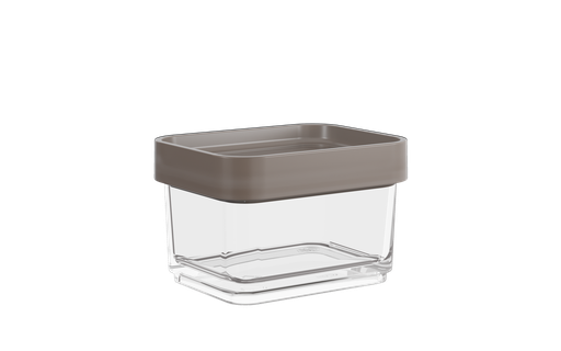 [20765/0126] Pote de Plastico Micro 100ML Clear Warm Gray