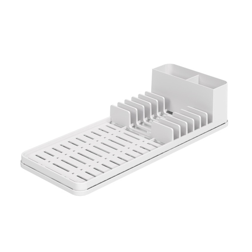 [17013/3007] Escurridor de Platos de Plastico C/Bandeja Single Blanco