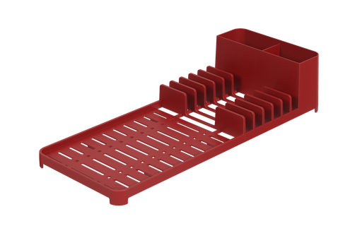 [17011/3465] Escurridor de Platos de Plastico Single Rojo Bold