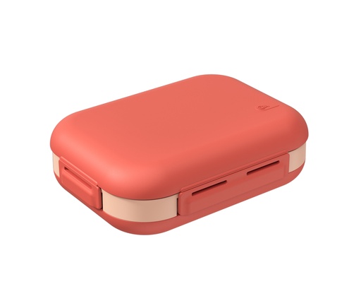 [13150/0347] Lonchera Nutri de Plastico 20,1x15,1x6,1CM Coral + Rosa Blush