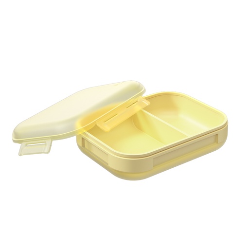 [13150/0345] Lonchera Nutri de Plastico 20,1x15,1x6,1CM Amarillo Electrico + Amarillo Soft