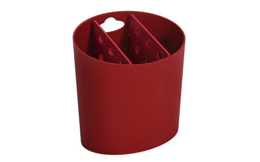 [10840/0465] Escurridor de Cubiertos de Plastico Basic Rojo Bold