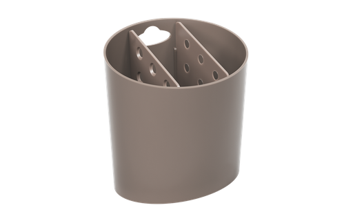 [10840/0126] Escurridor de Cubiertos de Plastico Basic Warm Gray