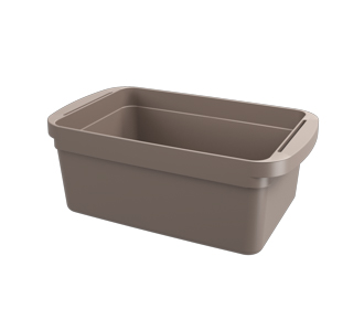 [10742/0126] Cesto Medio de Plastico 7,00L Loft Warm Gray