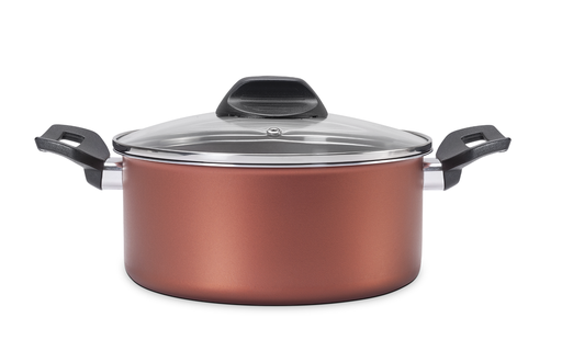 [7111/459] LINEA CLOVE - EN ALUMINIO - CACEROLA C/TAPA Ø20 2,65L COBRE 