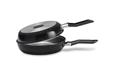 [7190/471] LINEA EBONY - EN ALUMINIO - DOBLE SARTEN Ø18CM NEGRO 