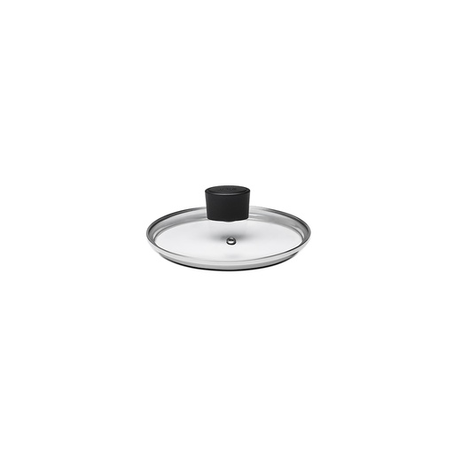 [7000/394] TAPA TEMPLADA EN VIDRIO Y ACERO INOXIDALE Ø 16CM