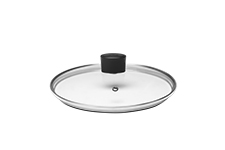 [7000/399] TAPA TEMPLADA EN VIDRIO Y ACERO INOXIDALE Ø 20CM