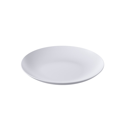 [10570/0007] PLATO MESA DE PLASTICO Ø25,00CM COZY BLANCO 