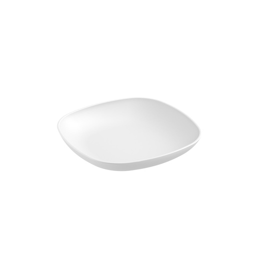[10553/0007] PLATO POSTRE DE PLASTICO17,2 X 17,2 X 2,7 CM ESSENTIAL BLANCO 
