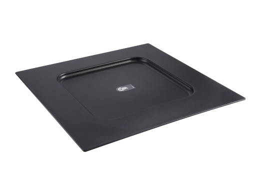 [10527/0008] BAJOPLATO DE PLASTICO CUADRADO CASUAL NEGRO 