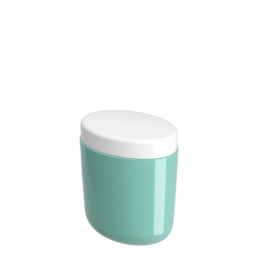 [10449/0473] PORTA ALGODON DE PLASTICO BULKY VERDE ELETRICO 