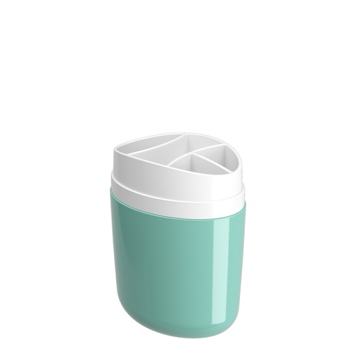[10448/0473] PORTA CEPILLO DE PLASTICO BULKY VERDE ELECTRICO 