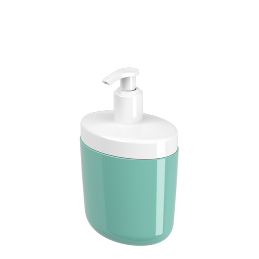 [10446/0473] DISPENSADOR DE JABON LIQUID. DE PLASTICO 450ML BULKY VERDE ELECT 