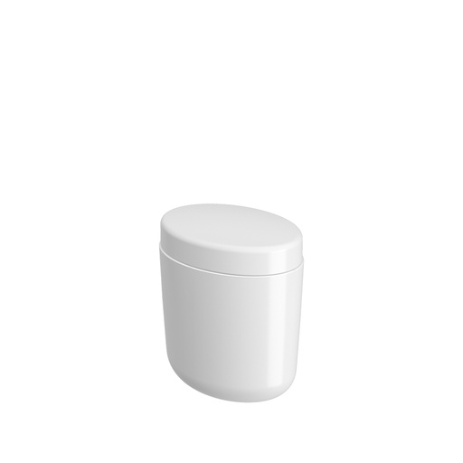 [10444/0007] PORTA ALGODON DE PLASTICO BULKY BLANCO 