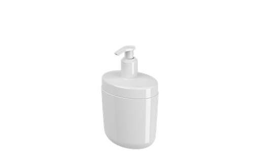 [10441/0007] DISPENSADOR DE JABON LIQUID. DE PLASTICO 450ML BULKY BLANCO 