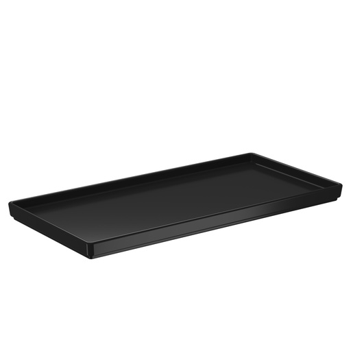 [10165/0008] PLATO RECTANGULAR DE PLASTICO UNO 27X13X1,5CM NEGRO