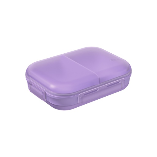 [13150/0830] LONCHERA NUTRI DE PLASTICO 20,1 X 15,1 X 6,1 CM LAVANDA TRANSLUCIDO