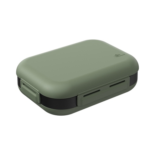 [13150/0833] LONCHERA NUTRI DE PLASTICO 20,1 X 15,1 X 6,1 CM VERDE SMOKE + NEGRO