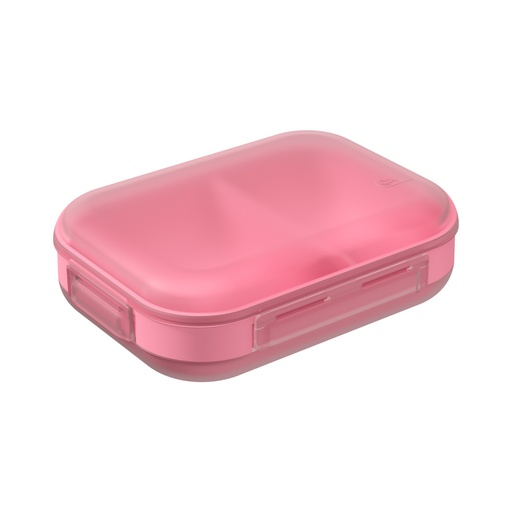 [13150/0835] LONCHERA NUTRI DE PLASTICO 20,1 X 15,1 X 6,1 CM  ROSA ELÉCTRO TRANSLUCIDO