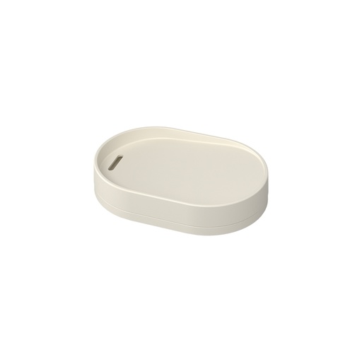 [13103/3468] LINEA SERENE - JABONERA DE PLASTICO LIGHT GRAY
