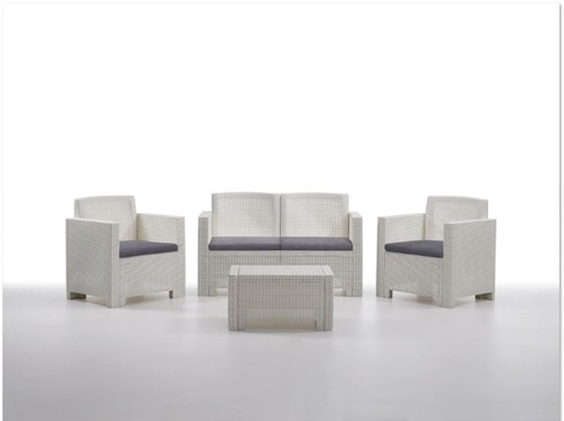 [9027] JUEGO MUEBLES ALABAMA BLANCO