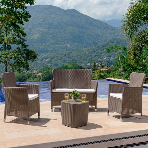 [485-MOC] JUEGO MUEBLE CAPRI CONFORT MOCCA 2
