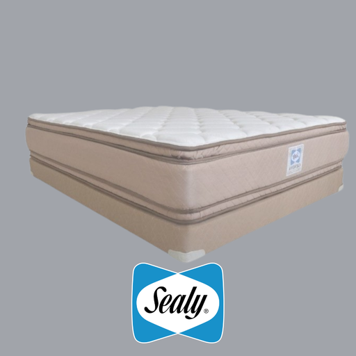 Colchón + Base Sealy Geneva Pillow Top Queen Size