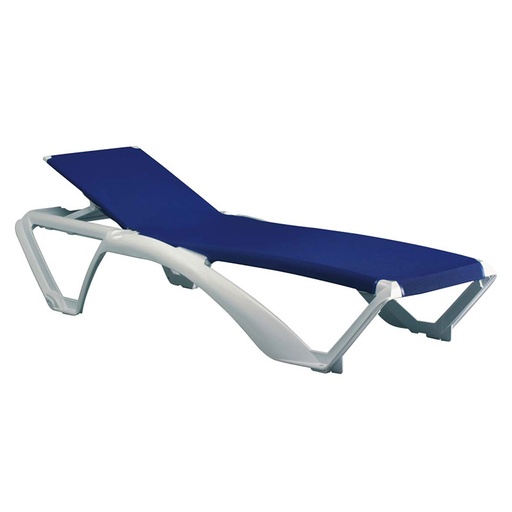 [05580] CHAISE LONGUE MARINA GRIS / AZUL