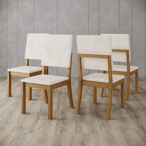 [S35-502] SILLA MILLA 04 UN NATURE/LINO