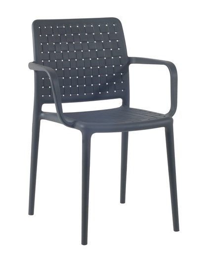 [SMFKAN] SILLA FAME K-ANTRACITA 4 PATAS CON BRAZOS