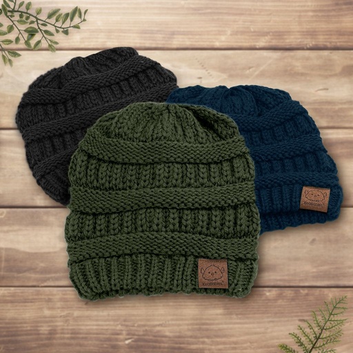 [KB006-001] Keababies Paquete de 3 gorros de bebé Warmzy (urbano), tamaño: mediano / color: urbano