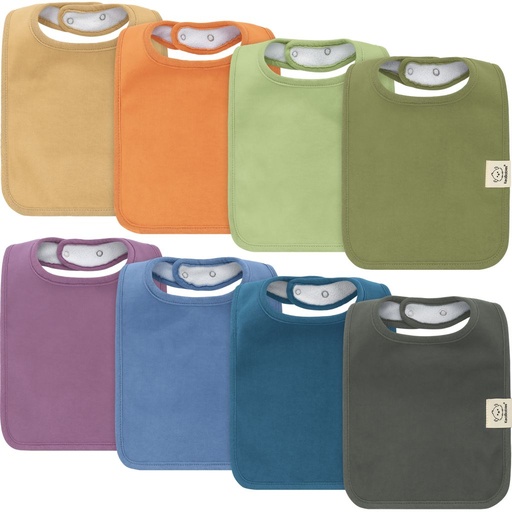 [KB-8CDB-CRU] Keababies Paquete de 8 baberos Coast Drool (crucero), color: crucero